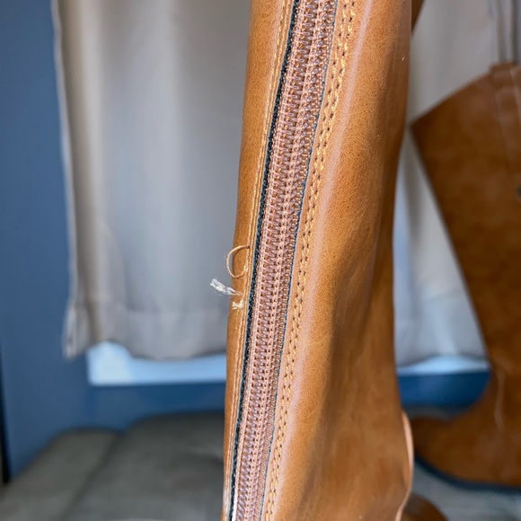 X/Appeal Leather Brown Zip Up Boots | Women’s Size US 8 - Picture 12 of 16